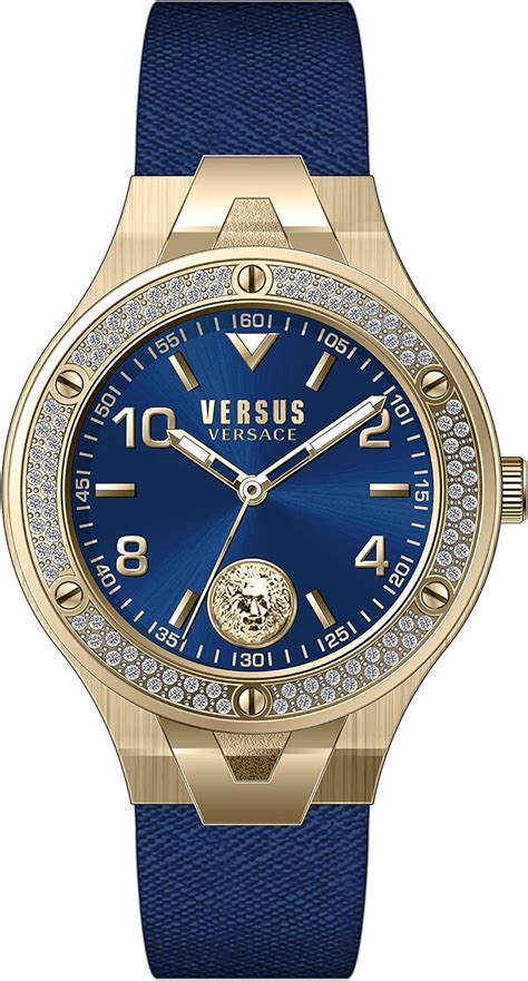 versus versace vaspov0218|Versace leather watch.